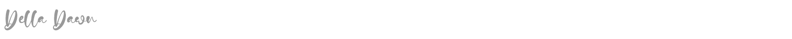 Della Dawn font preview